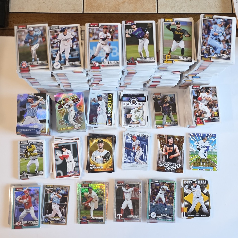 2026 Topps Series 1 Celebration Baseball Set Builder Lot 2500+ Cards: Rc, Insert